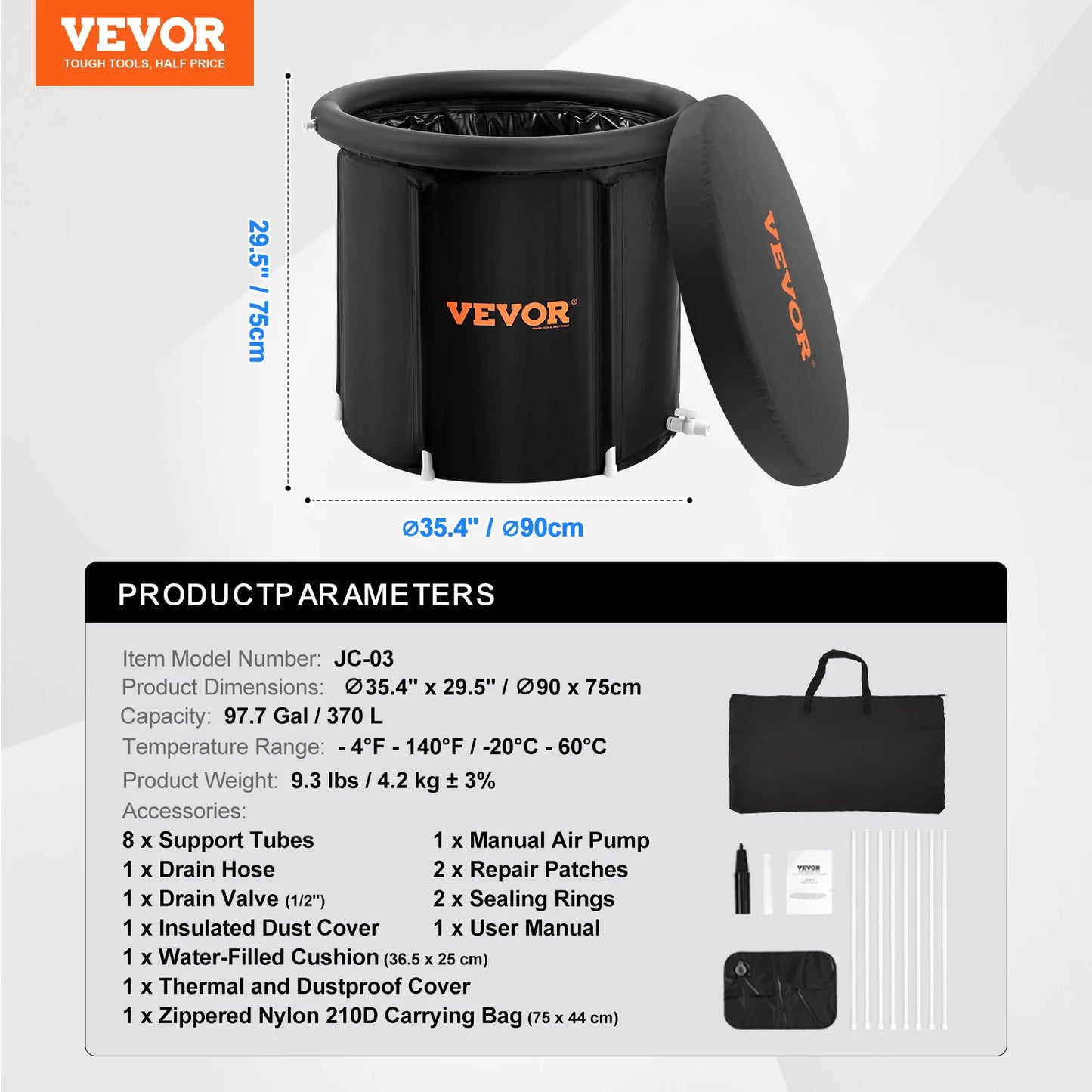 VEVOR Ice Bath Tub