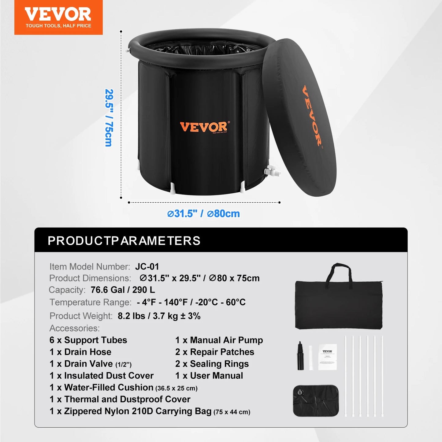 VEVOR Ice Bath Tub