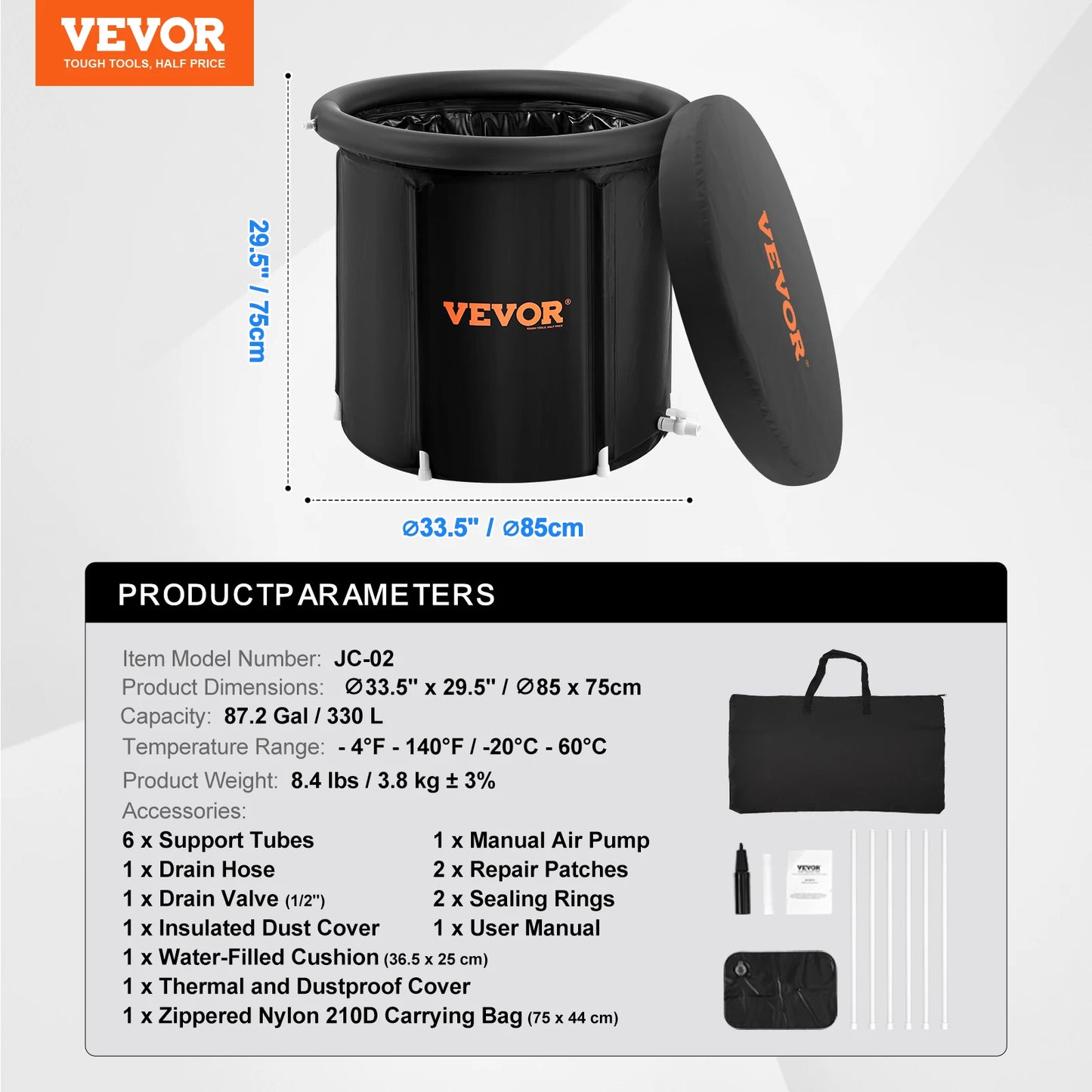 VEVOR Ice Bath Tub